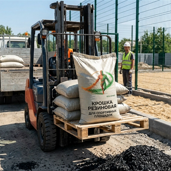 Поставка резиновой крошки и ключевых компонентов